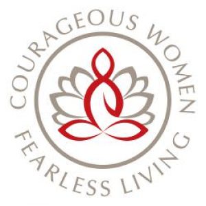 Logo for Courageous Women Fearless Living organization