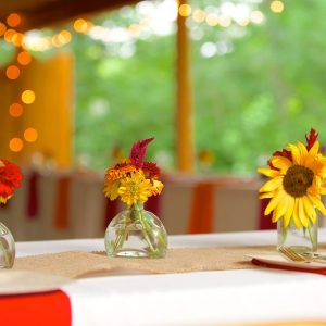 Table setting at Lyons Farmette wedding in Lyons, CO